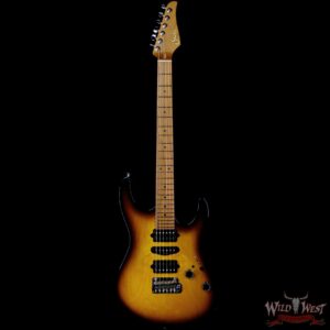 Suhr Custom Modern Antique HSH Rear Rout Roasted Maple Neck Light Aged 2 Tone Tobacco Burst 7.15 lbs - Image 3