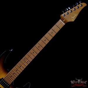 Suhr Custom Modern Antique HSH Rear Rout Roasted Maple Neck Light Aged 2 Tone Tobacco Burst 7.15 lbs - Image 4