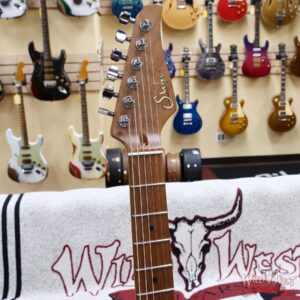 Suhr Custom Modern Antique HSH Rear Rout Roasted Maple Neck Light Aged 2 Tone Tobacco Burst 7.15 lbs - Image 7