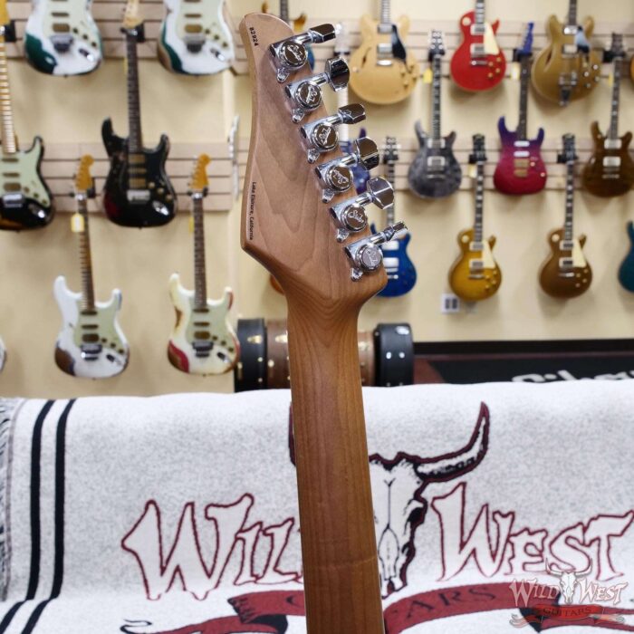 Suhr Custom Modern Antique HSH Rear Rout Roasted Maple Neck Light Aged 2 Tone Tobacco Burst 7.15 lbs - Image 11