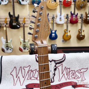 Suhr Custom Modern Antique HSH Rear Rout Roasted Maple Neck Light Aged 2 Tone Tobacco Burst 6.55 lbs - Image 7