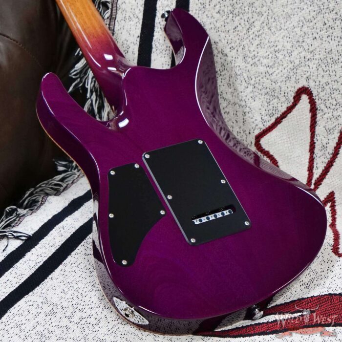 Suhr Custom Set Neck Modern HSH Flame Maple Top Mahogany Body & Neck SSCII System Blower Switch 24 Stainless Steel Jumbo Frets Rasberry Burst (Custom Color) 6.85 LBS - Image 11