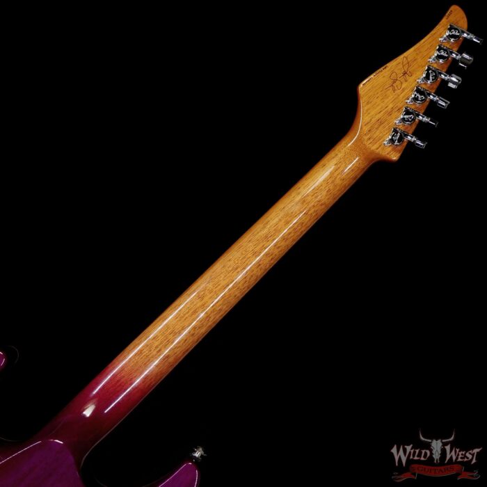 Suhr Custom Set Neck Modern HSS Flame Maple Top Mahogany Body & Neck SSCII System Blower Switch 24 Stainless Steel Jumbo Frets Rasberry Burst (Custom Color) 6.90 LBS - Image 5