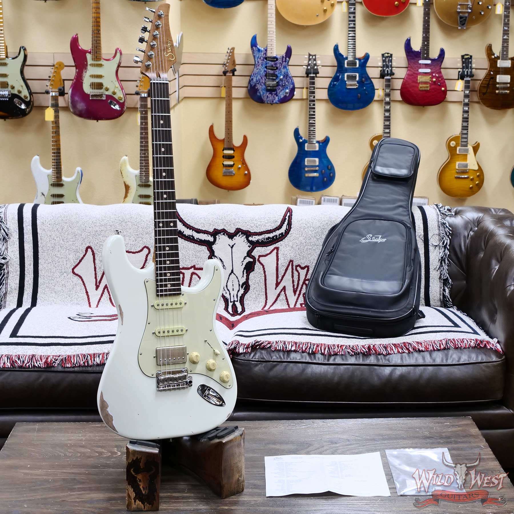 suhr-83165-d1__wwg.jpg Suhr Custom Classic S Antique HSS Roasted 5A Birdseye Maple Neck with Rosewood Fingerboard Olympic White 7.95 lbs - Image 6
