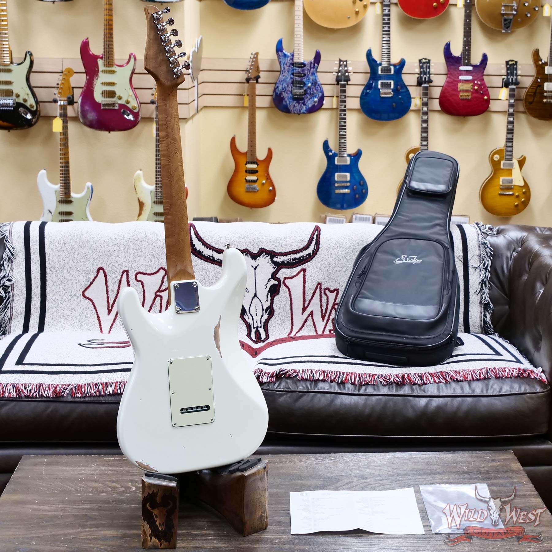 suhr-83165-d5__wwg.jpg Suhr Custom Classic S Antique HSS Roasted 5A Birdseye Maple Neck with Rosewood Fingerboard Olympic White 7.95 lbs - Image 10