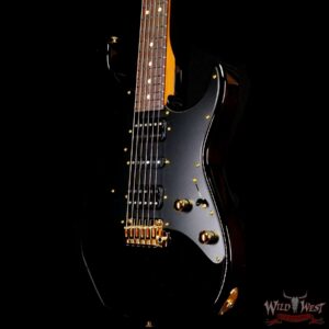 Suhr Custom Roasted Swamp Ash Standard HSH Indian Rosewood Fingerboard with Roasted Maple Neck Black - Image 2