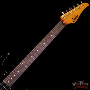 Suhr Custom Roasted Swamp Ash Standard HSH Indian Rosewood Fingerboard with Roasted Maple Neck Black - Image 4