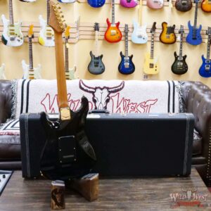 Suhr Custom Roasted Swamp Ash Standard HSH Indian Rosewood Fingerboard with Roasted Maple Neck Black - Image 9