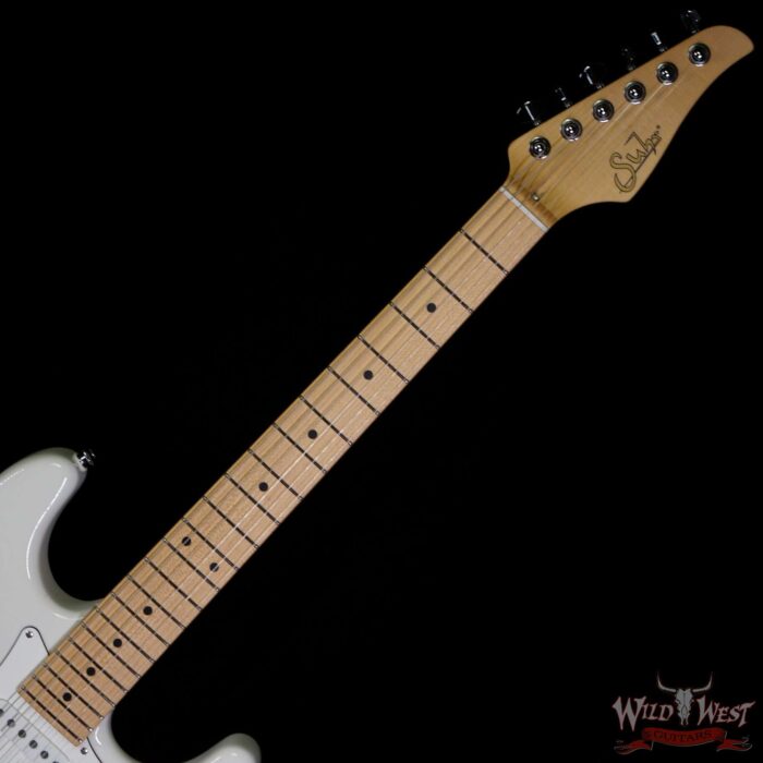 Suhr Classic S SSS Quater-Sawn Maple Neck Olympic White - Image 4