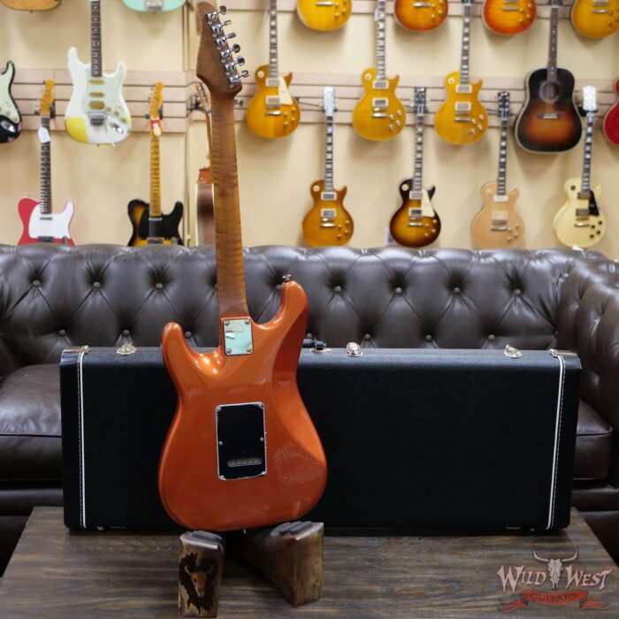 Suhr 2020 Limited Edition Classic S HSS Metallic Copper Firemist Roasted Flame Neck with Indian Rosewood Board - Image 11