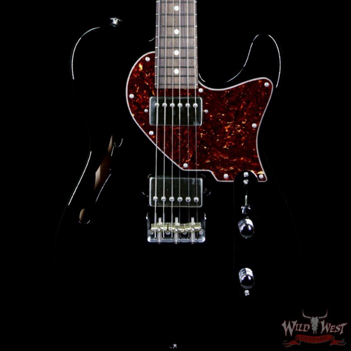 Suhr Alt T Pro HH Semi-Hollow Limited Edition Rosewood Fretboard Black - Image 3