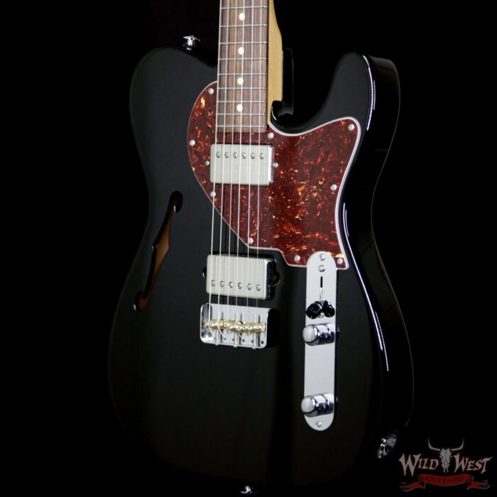 Suhr Alt T Pro HH Semi-Hollow Limited Edition Rosewood Fretboard Black - Image 2