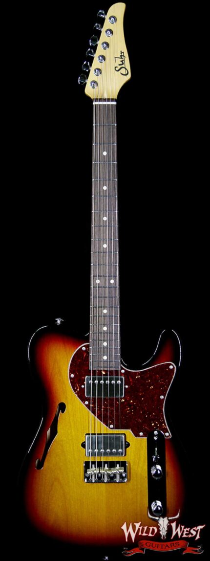 Suhr Alt T Pro HH Semi-Hollow Limited Edition Rosewood Fretboard 3 Tone Sunburst
