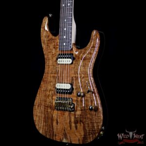 Suhr Carve Top Standard HH Spalted Maple Top with Indian Rosewood Board Natural - Image 2