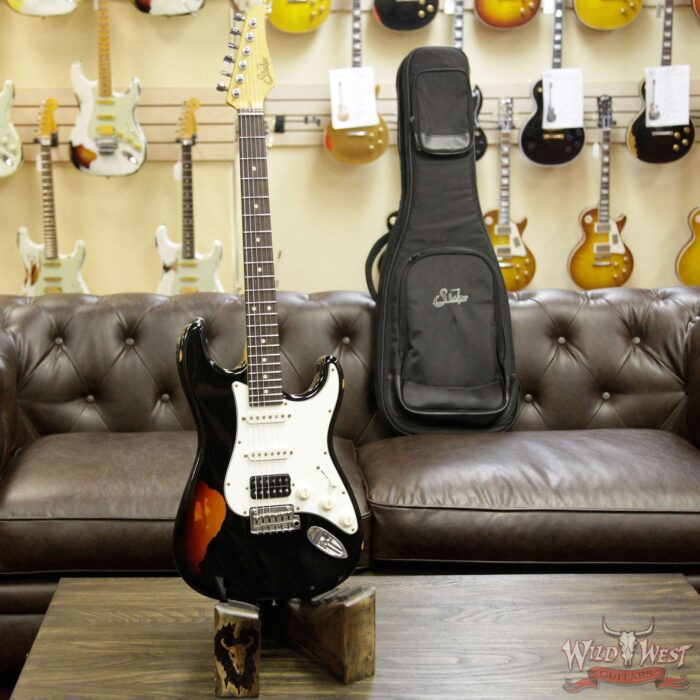 Suhr Limited Classic Antique Pro HSS Rosewood Fretboard Black over 3 Tone Burst - Image 12