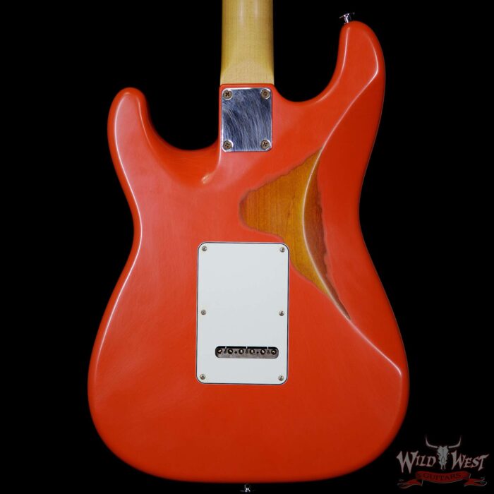 Suhr Limited Classic Antique Pro HSS Rosewood Fretboard Fiesta Orange over 3 Tone Burst - Image 7