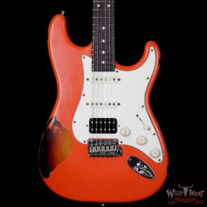Suhr Limited Classic Antique Pro HSS Rosewood Fretboard Fiesta Orange over 3 Tone Burst - Image 3