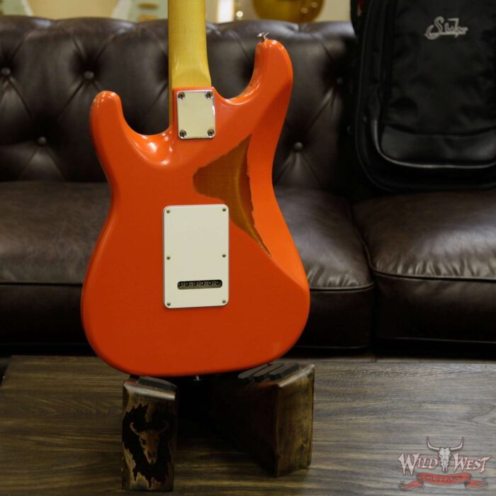 Suhr Limited Classic Antique Pro HSS Rosewood Fretboard Fiesta Orange over 3 Tone Burst - Image 15