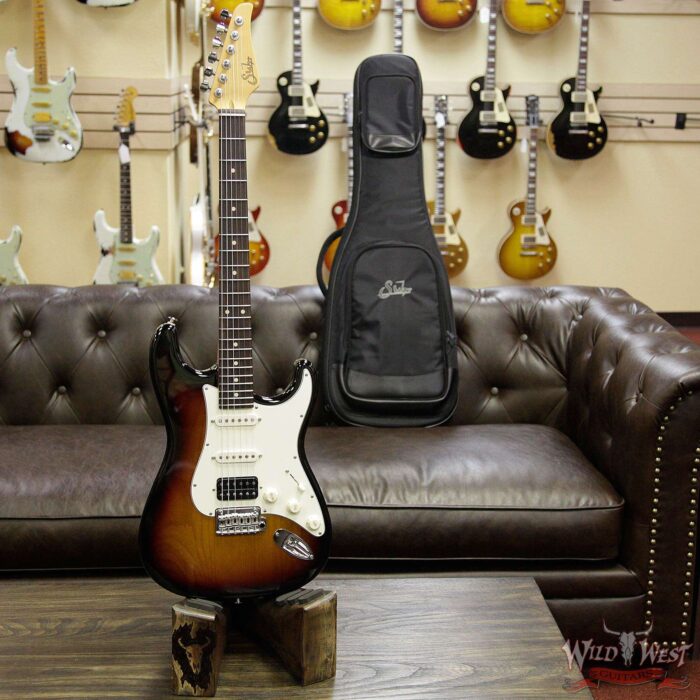 Suhr Classic Pro HSS Quartersawn Maple Neck Rosewood Fretboard 3 Tone Burst - Image 8