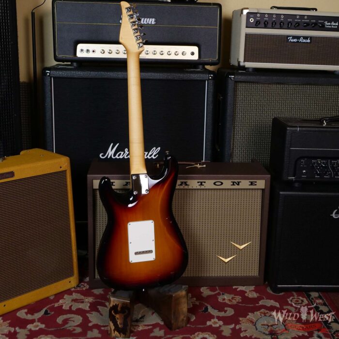 Suhr Classic S HSS Quater-Sawn Maple Neck with Indian Rosewood 3 Tone Burst - Image 9
