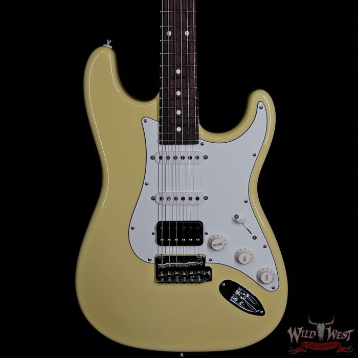 Suhr Classic S (Classic Pro) HSS PU Maple Neck Rosewood Fingerboard Vintage Yellow - Image 3
