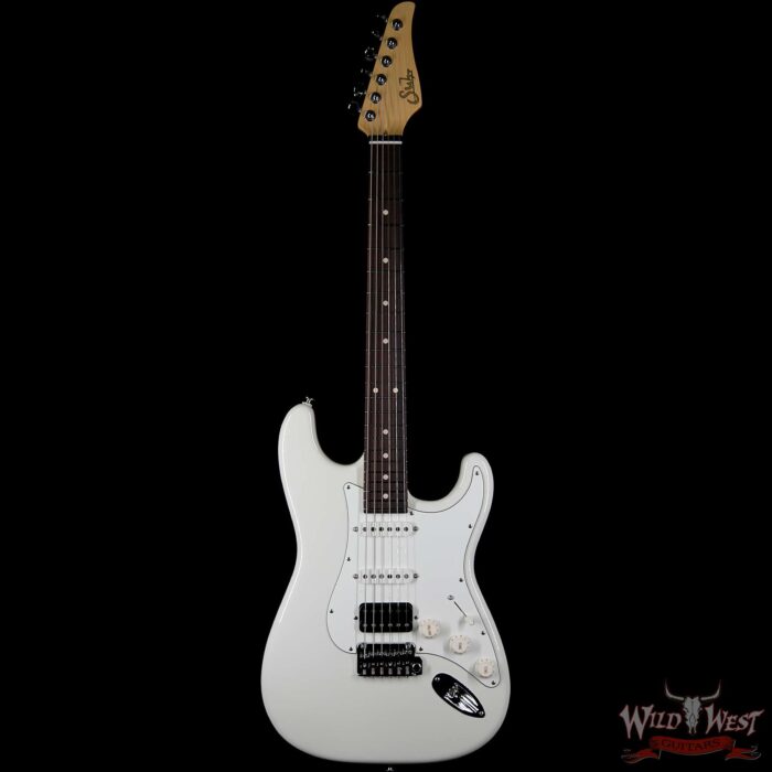 Suhr Classic S (Classic Pro) HSS Maple Neck Rosewood Fingerboard Olympic White - Image 3
