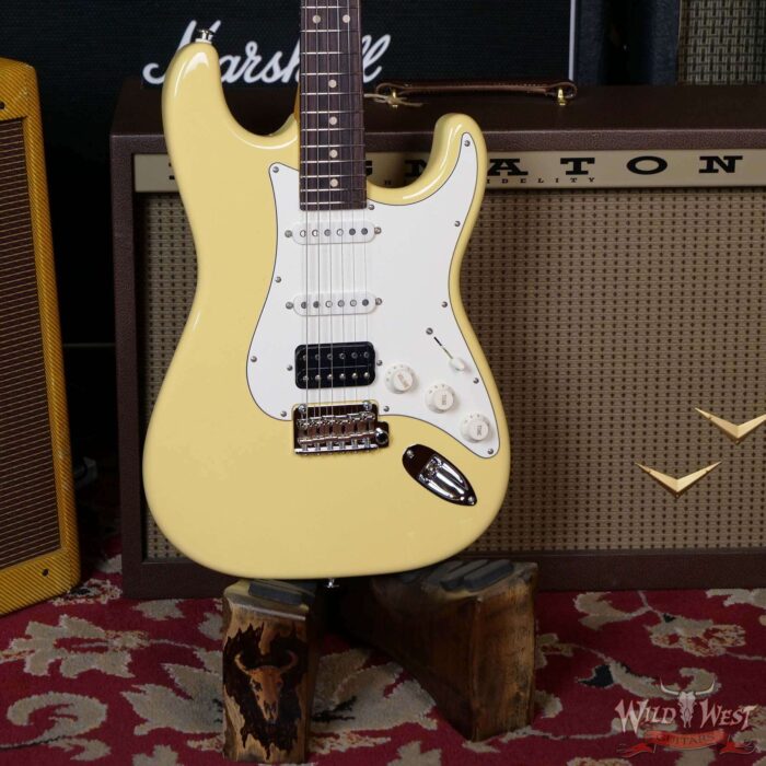 Suhr Classic S HSS Quater-Sawn Maple Neck with Indian Rosewood Vintage Yellow - Image 8