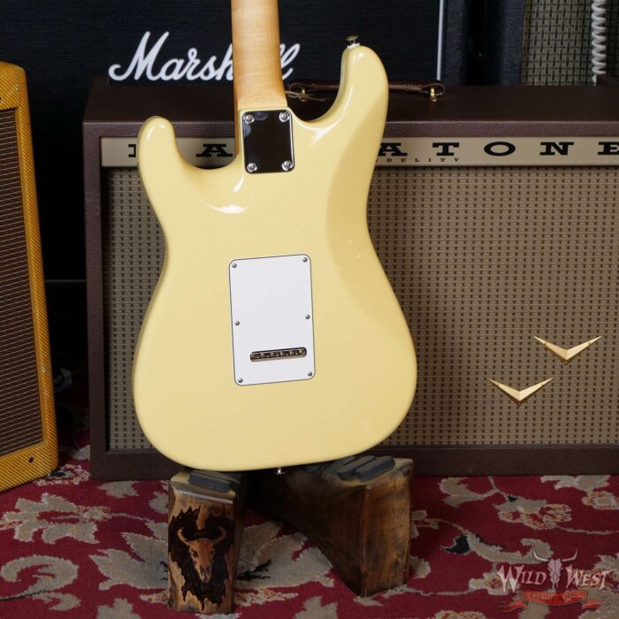 Suhr Classic S HSS Quater-Sawn Maple Neck with Indian Rosewood Vintage Yellow - Image 11