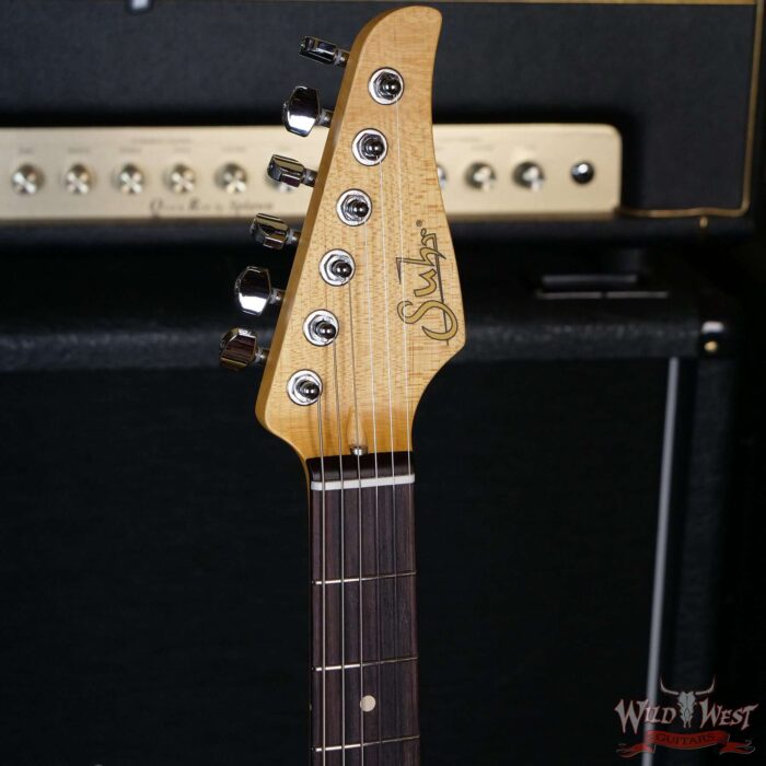 Suhr Classic S HSS Quater-Sawn Maple Neck with Indian Rosewood Vintage Yellow - Image 7