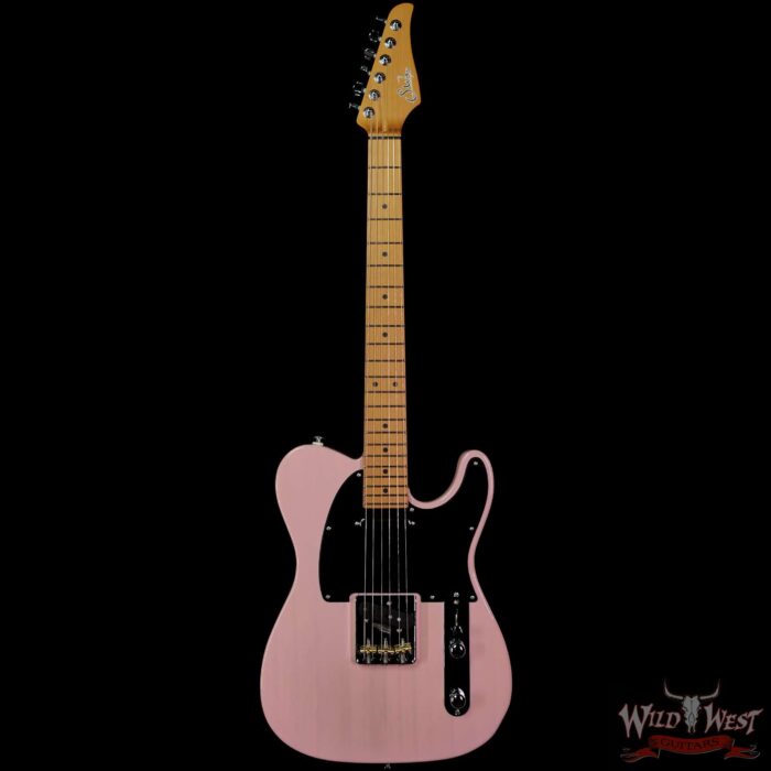 2021 Suhr Limited Edition Classic T Paulownia Trans Shell Pink 5.80 LBS - Image 3