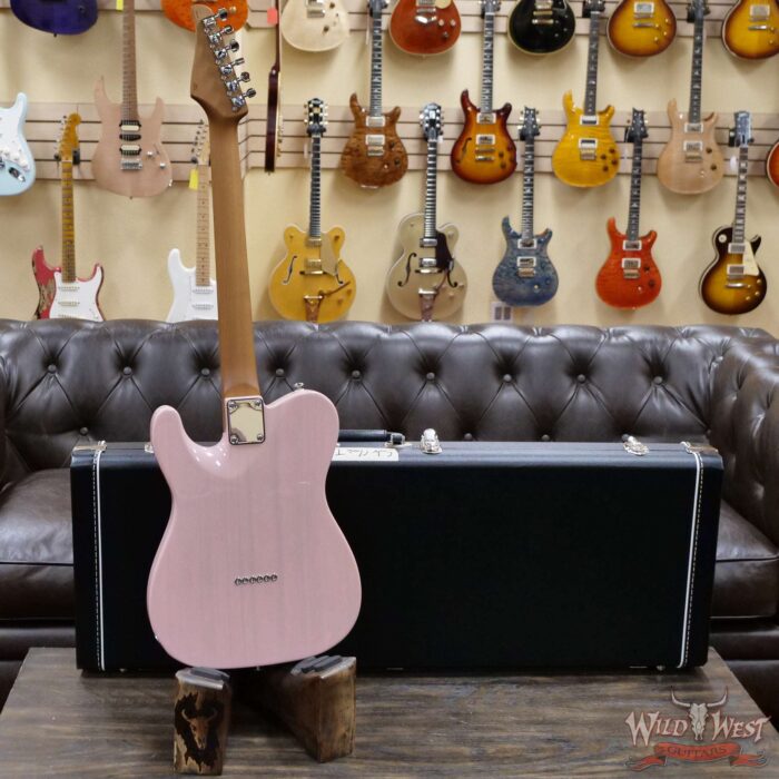 2021 Suhr Limited Edition Classic T Paulownia Trans Shell Pink 5.80 LBS - Image 9