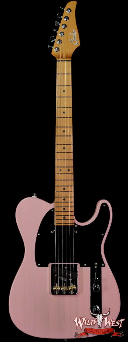 2021 Suhr Limited Edition Classic T Paulownia Trans Shell Pink 5.80 LBS