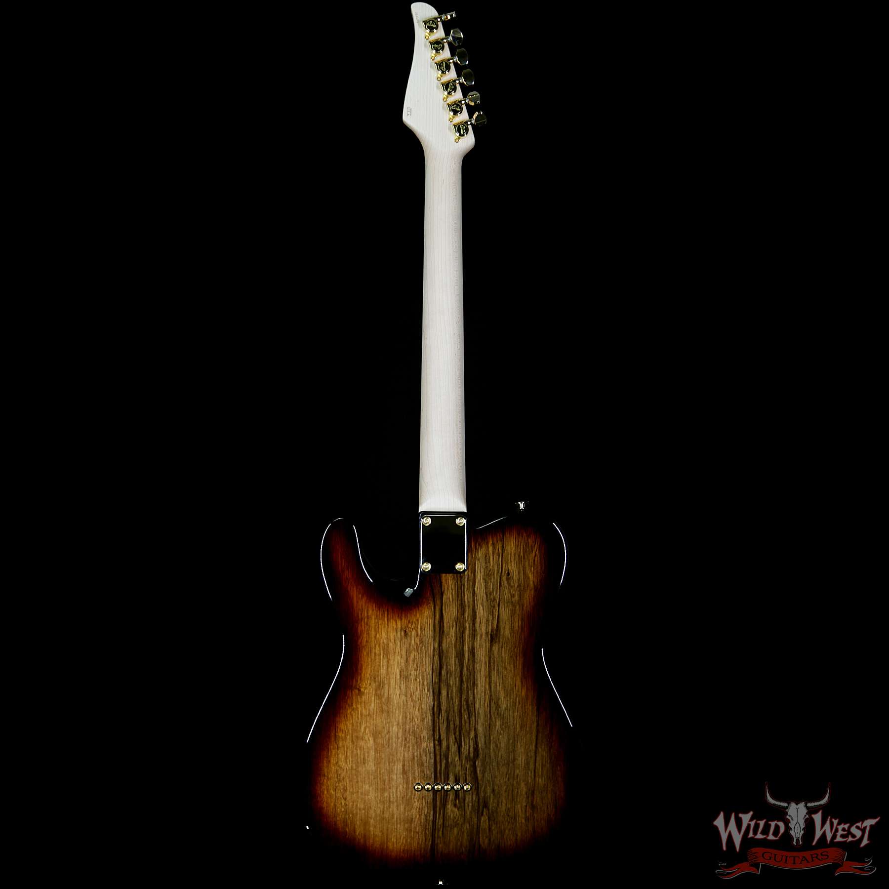 suhr-classict-js4l6q-b-2__wwg.jpg Suhr Custom Classic T HH Black Limba Body With Spalted Maple Pickguard Natural Burst - Image 6