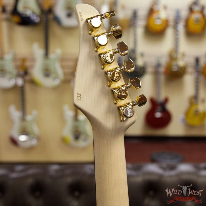 Suhr Custom Classic T HH Black Limba Body With Spalted Maple Pickguard Natural Burst - Image 10