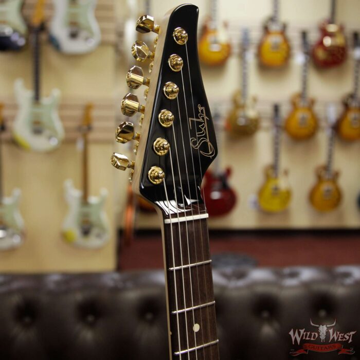 Suhr Custom Classic T HH Black Limba Body With Spalted Maple Pickguard Natural Burst - Image 8