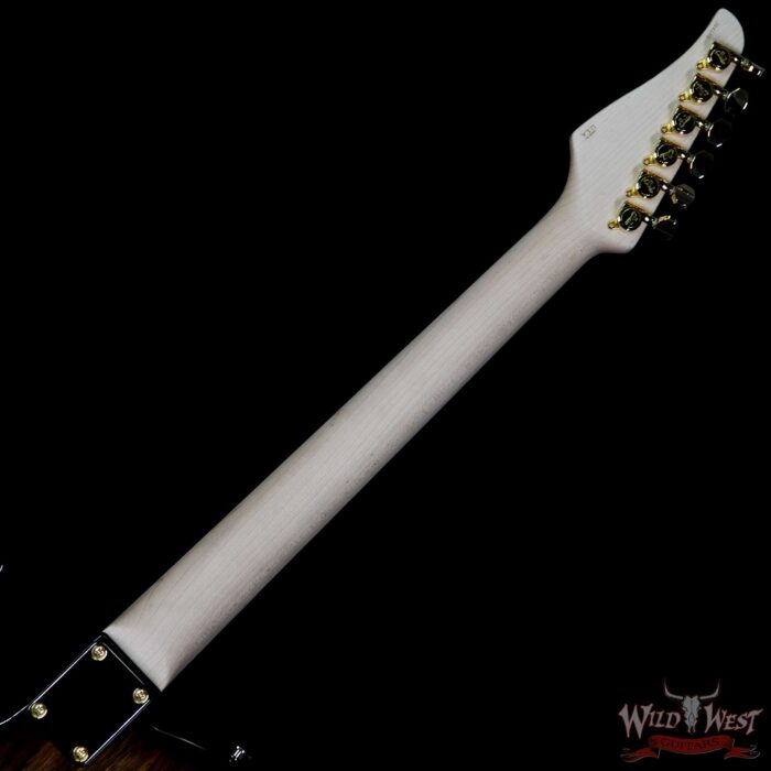 Suhr Custom Classic T HH Black Limba Body With Spalted Maple Pickguard Natural Burst - Image 11