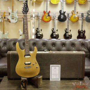 Suhr Select Custom Modern Carve Top Set Neck HH African Okoume Body Maple Top Vintage Gold - Image 4