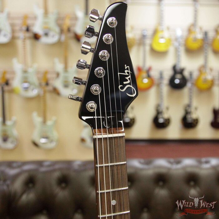 Suhr Select Custom Modern Carve Top Set Neck HH African Okoume Body Maple Top Vintage Gold - Image 5