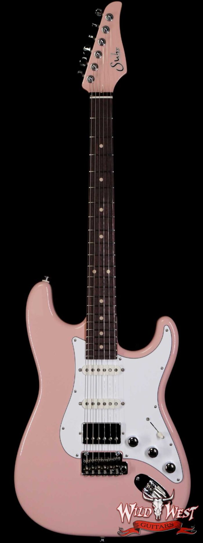 Suhr Custom Classic S HSS Rosewood Fingerboard Matching Color Headstock Shell Pink - Image 1