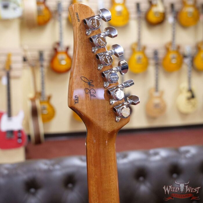 Suhr Custom Modern Set Neck HSH Flame Maple Top Indian Rosewood Fingerboard Trans Teal w/ Blower Switch - Image 10