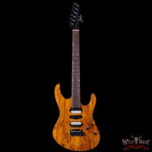 Suhr Custom Modern Set Neck HSH Spalted Maple Top Indian Rosewood Fingerboard with Blower Switch Trans Caramel - Image 3
