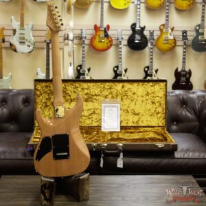Suhr Select Custom Standard Arch Top HH 1-Piece Lacewood Top Cedar Body Natural Purple Burst - Image 9