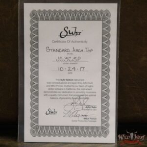 Suhr Select Custom Standard Arch Top HH 1-Piece Lacewood Top Cedar Body Natural Purple Burst - Image 12