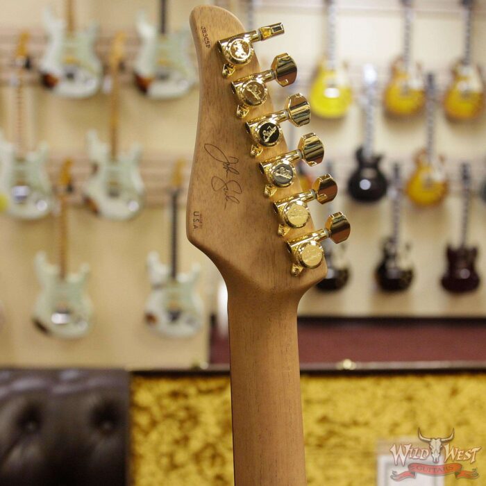 Suhr Select Custom Standard Arch Top HH 1-Piece Lacewood Top Cedar Body Natural Purple Burst - Image 10