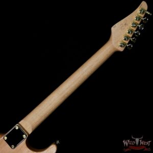 Suhr Select Custom Standard Arch Top HH 1-Piece Lacewood Top Cedar Body Natural Purple Burst - Image 5