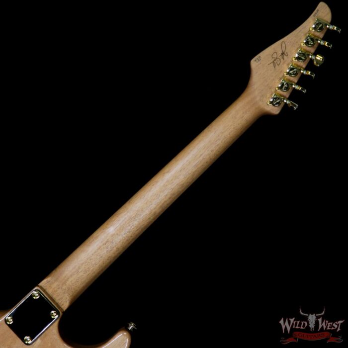 Suhr Select Custom Standard Arch Top HH 1-Piece Lacewood Top Cedar Body Natural Burst - Image 5