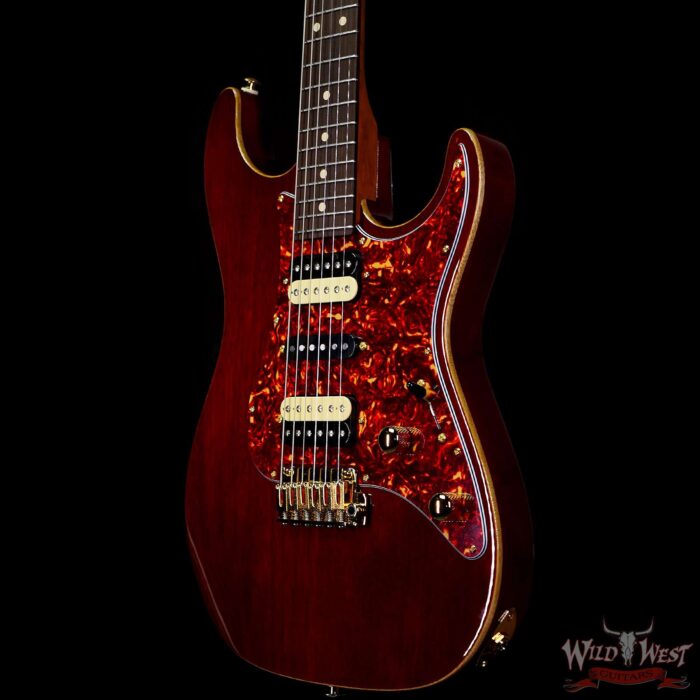 Suhr Custom White Limba Standard HSH Roasted Maple Neck with Rosewood Board Trans Brown - Image 2