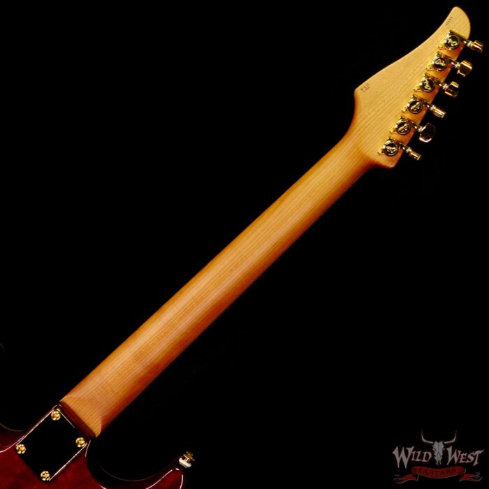 Suhr Custom White Limba Standard HSH Roasted Maple Neck with Rosewood Board Trans Brown - Image 5