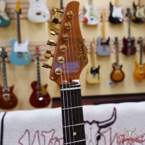Suhr Custom White Limba Standard HSH Roasted Maple Neck with Rosewood Board Trans Brown - Image 7