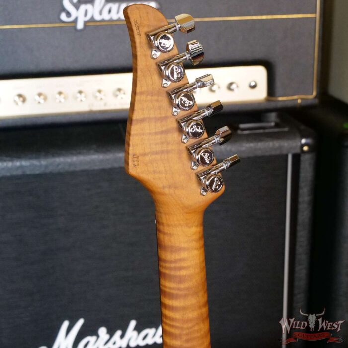 Suhr 2020 Limited Edition Classic S HSS Metallic Brandywine Roasted Flame Neck with Indian Rosewood Board - Image 9